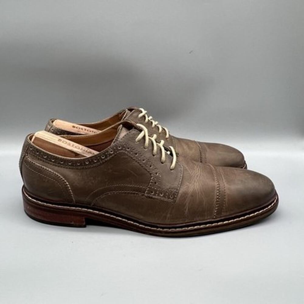 Cole Haan Shoes Mens 9.5 Brown Leather Cap Toe Derby Oxford Dress Round Toe